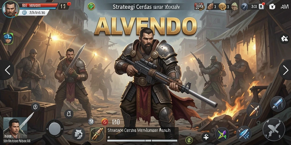 Tampilan gameplay <strong>ALVENDO</strong> yang mendebarkan dan menantang.
