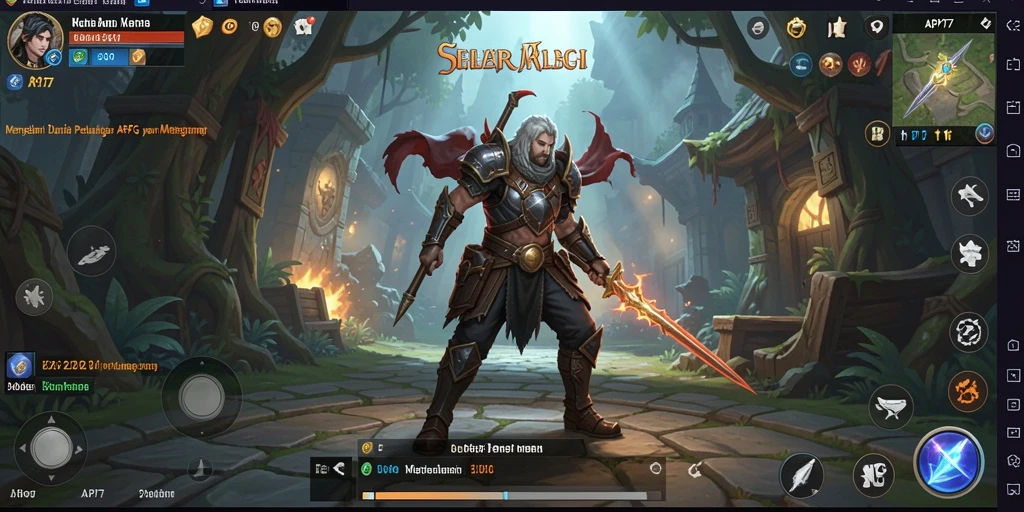 Tampilan gameplay intens dan mendebarkan dalam API77.