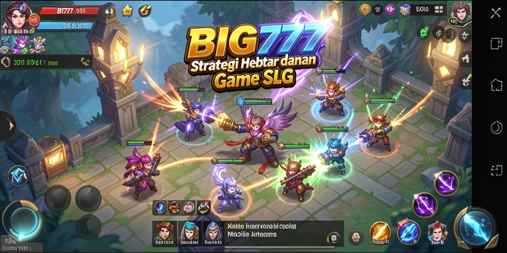 Tampilan gameplay yang memukau dalam BIG77.