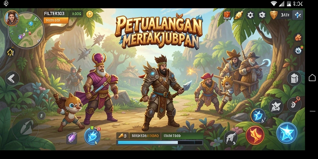 Gameplay FILTER303 menampilkan eksplorasi dunia terbuka yang luas dan seru.