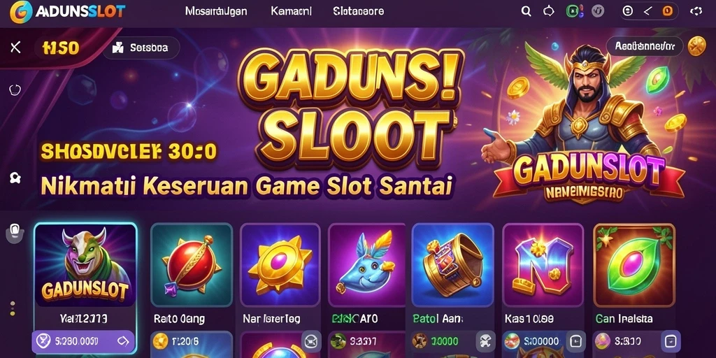 Tampilan menarik dari gameplay GADUNSLOT yang seru dan menyenangkan.