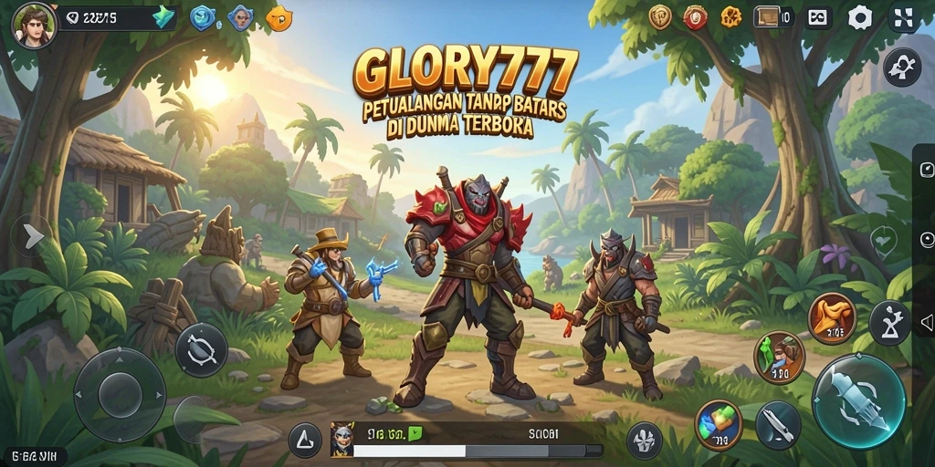 Tampilan gameplay menakjubkan dalam dunia terbuka GLORY777.