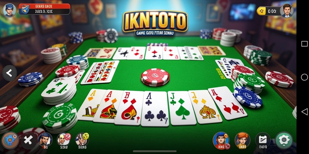 Tampilan gameplay Gaple yang seru dan interaktif di IKNTOTO.
