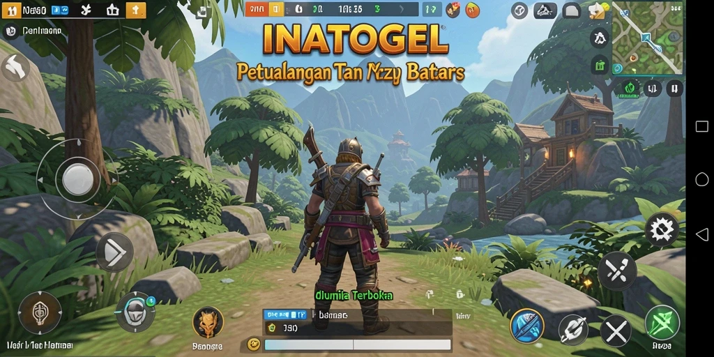 Screenshot gameplay INATOGEL menampilkan petualangan eksplorasi yang mendebarkan.