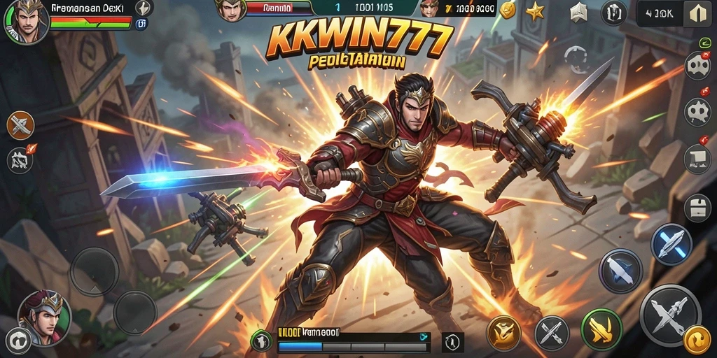 Tampilan action intens dalam permainan KKWIN777 dengan grafis menakjubkan.