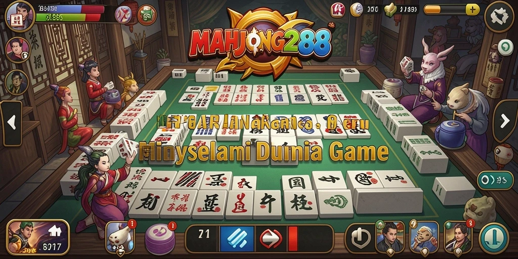 Tampilan gameplay seru di <strong>MAHJONG288</strong> dengan teka-teki menarik dan lingkungan indah.