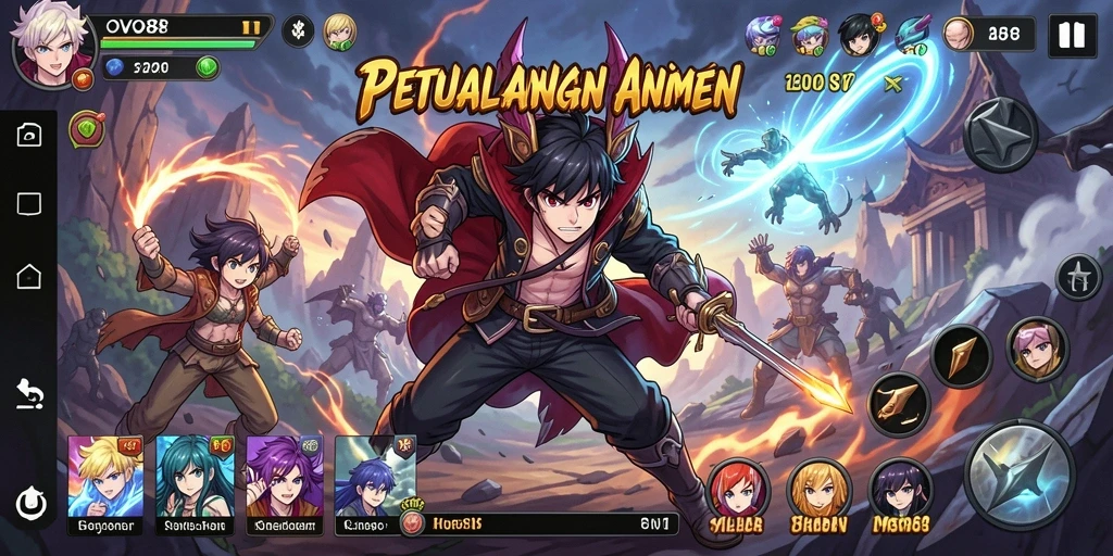 Tampilan gameplay OVO88 yang menakjubkan dan penuh warna.