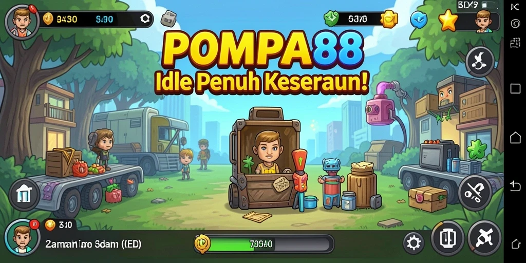 Gameplay POMPA88 yang menarik dengan kemajuan otomatis.