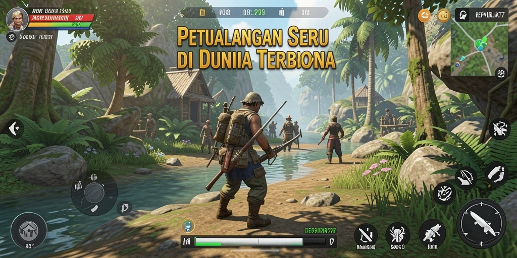 Tampilan gameplay seru di dunia terbuka REPUBLIK77.