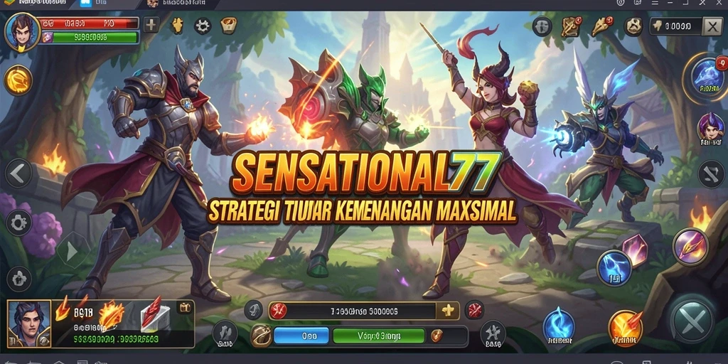 Tangkapan layar gameplay <strong>SENSATIONAL77</strong> menampilkan aksi strategi yang mendebarkan.