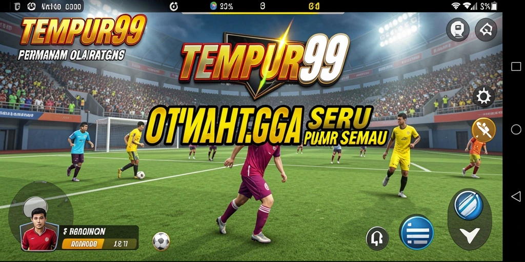 Tampilan menarik dari gameplay olahraga di TEMPUR99.