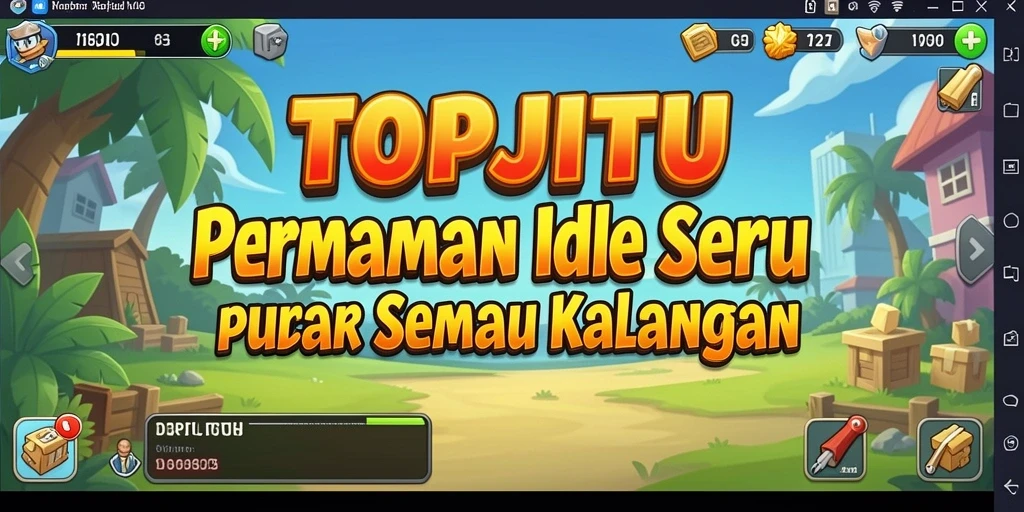Screenshot gameplay <strong>TOPJITU</strong> yang menunjukkan keseruan permainan Idle.