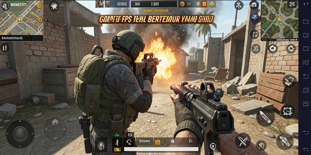 Tampilan gameplay WONGTOTO yang mendebarkan di medan perang.