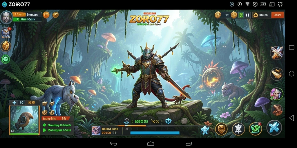 Tampilan gameplay menarik dari ZORO77 yang penuh aksi.
